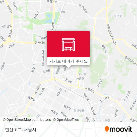 현산초교 지도