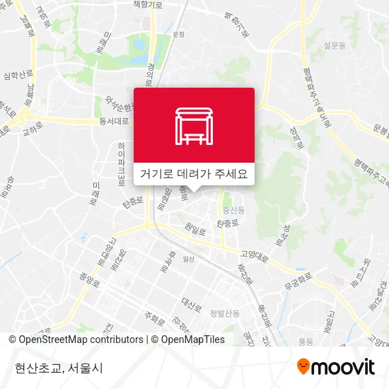 현산초교 지도
