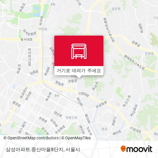 삼성아파트.중산마을8단지 지도