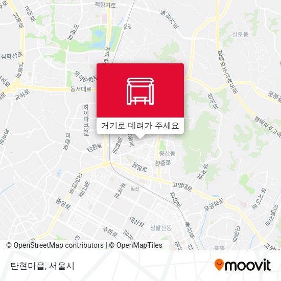 탄현마을 지도