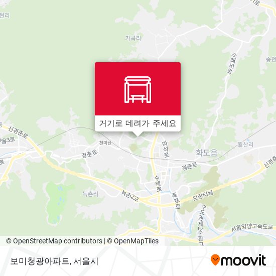 보미청광아파트 지도