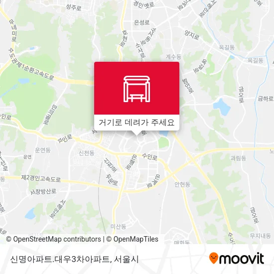 신명아파트.대우3차아파트 지도