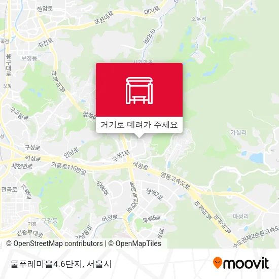 물푸레마을4.6단지 지도