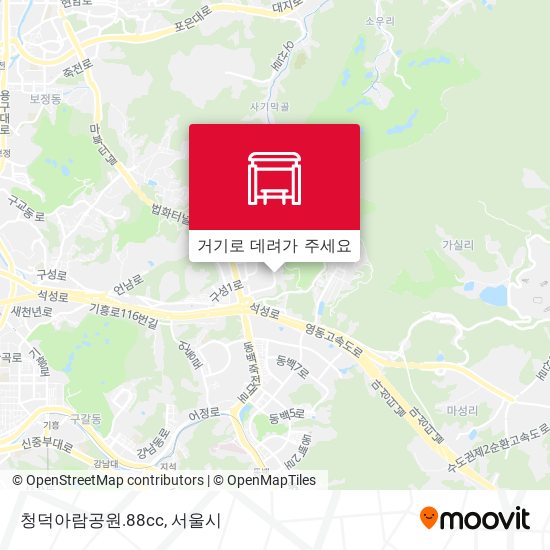 청덕아람공원.88cc 지도