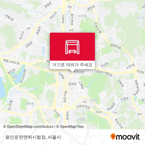 용인운전면허시험장 지도