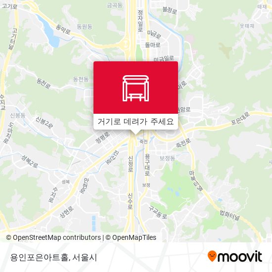 용인포은아트홀 지도