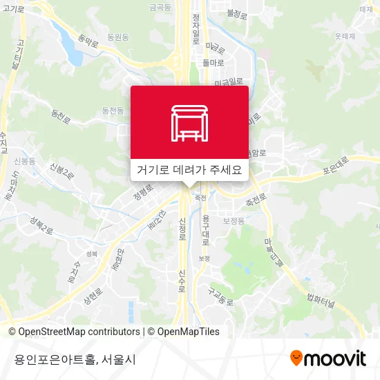 용인포은아트홀 지도