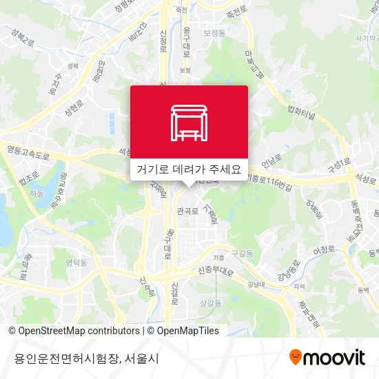 용인운전면허시험장 지도