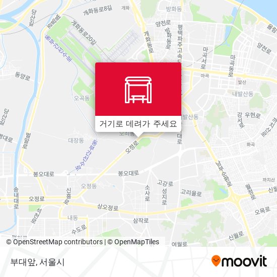 부대앞 지도