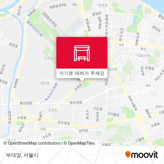 부대앞 지도