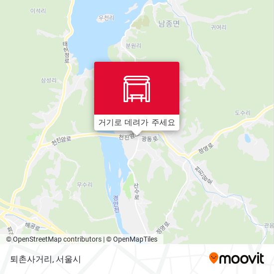 퇴촌사거리 지도