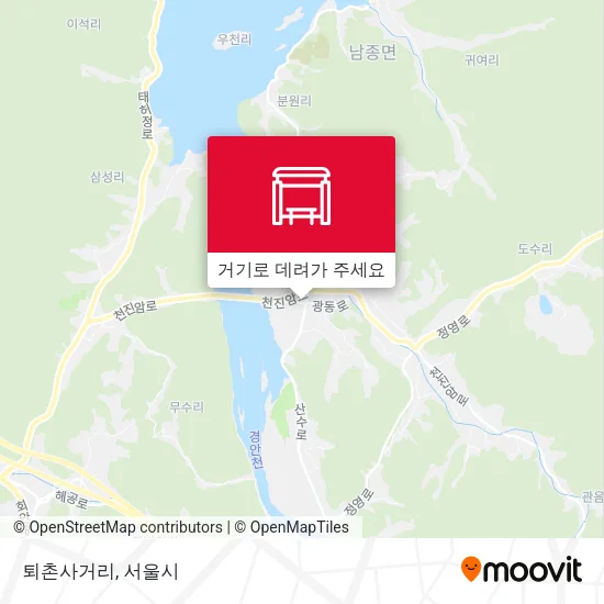 퇴촌사거리 지도