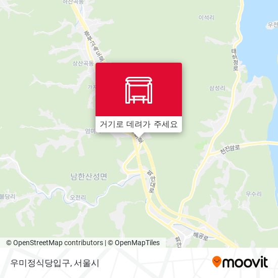 우미정식당입구 지도