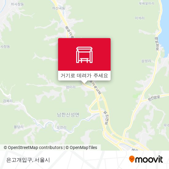 은고개입구 지도