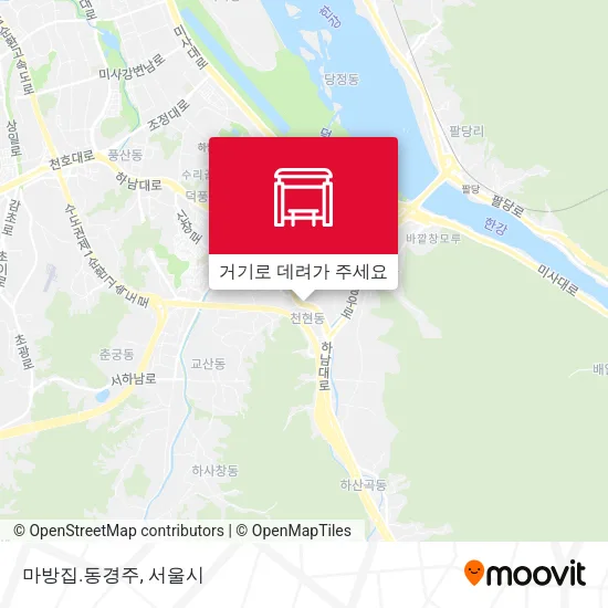 마방집.동경주 지도