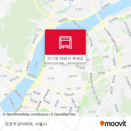 천호우성아파트 지도
