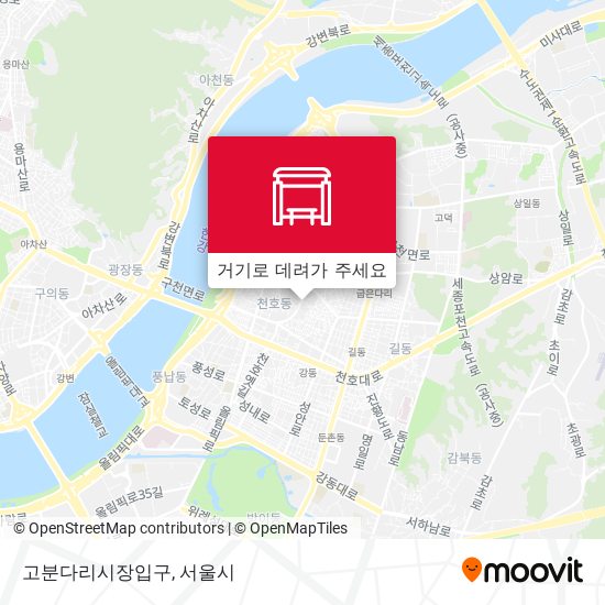 고분다리시장입구 지도