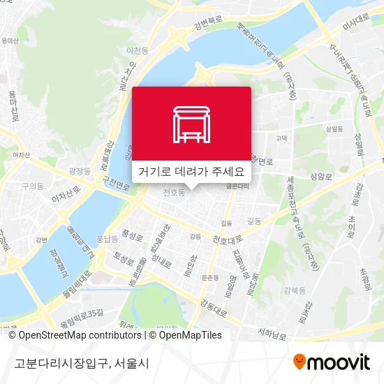 고분다리시장입구 지도