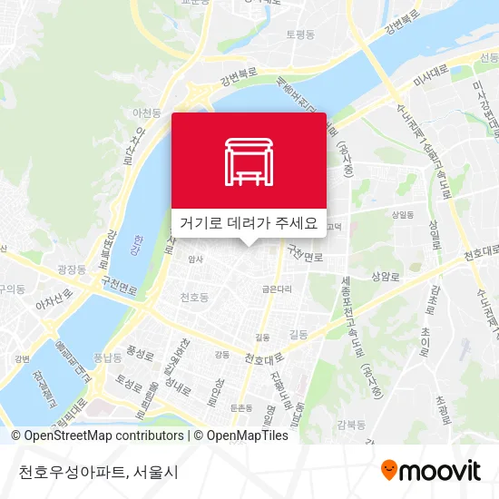 천호우성아파트 지도