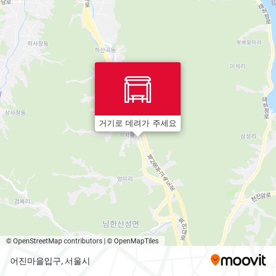 어진마을입구 지도