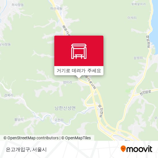 은고개입구 지도