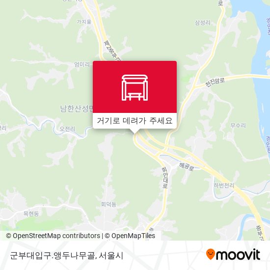 군부대입구.앵두나무골 지도