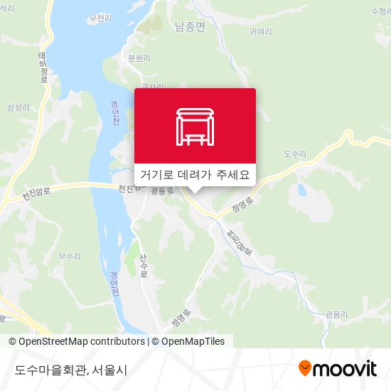 도수마을회관 지도
