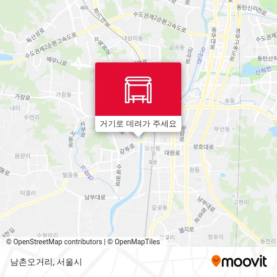 남촌오거리 지도