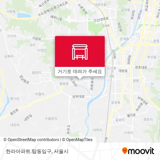 한라아파트.탑동입구 지도