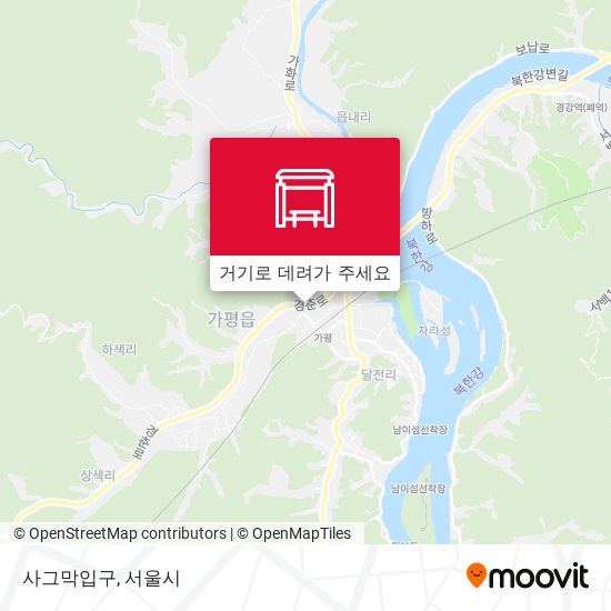 사그막입구 지도