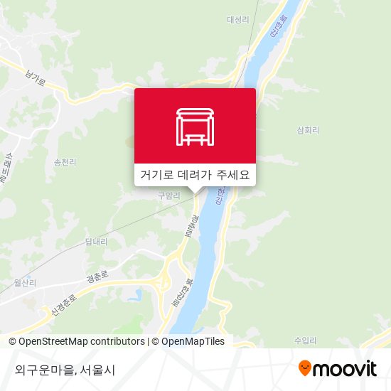 외구운마을 지도