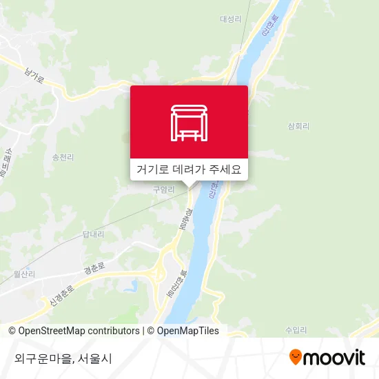 외구운마을 지도