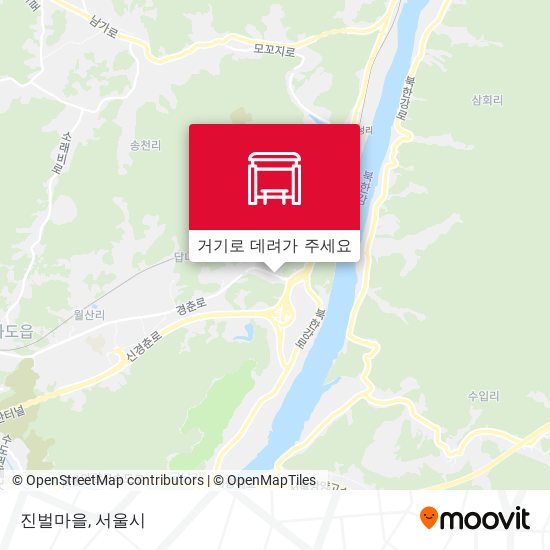 진벌마을 지도