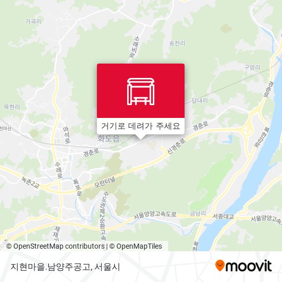지현마을.남양주공고 지도