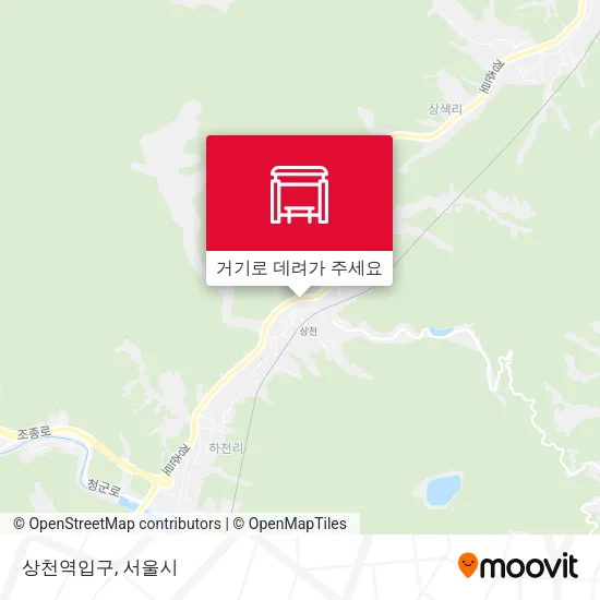 상천역입구 지도