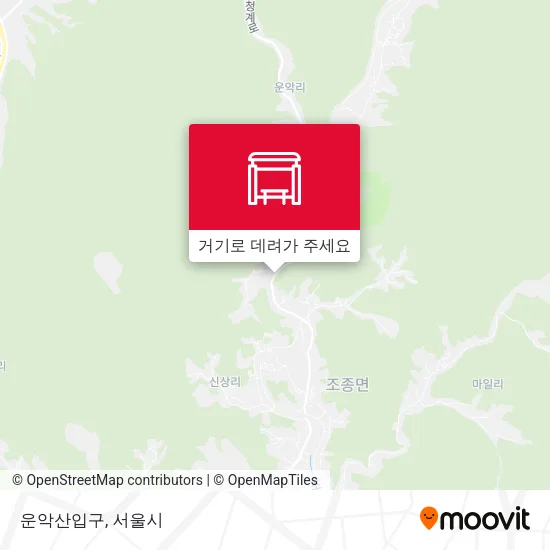 운악산입구 지도