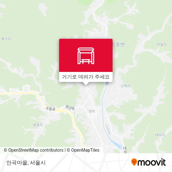 안곡마을 지도