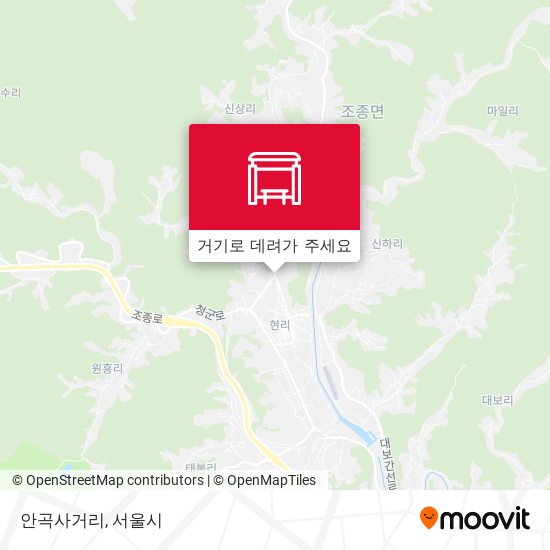 안곡사거리 지도