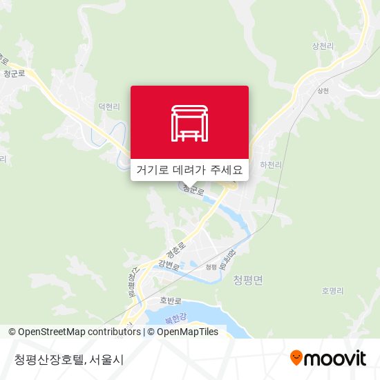 청평산장호텔 지도