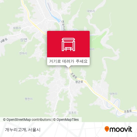 개누리고개 지도