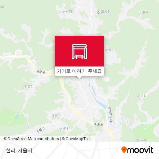 현리 지도