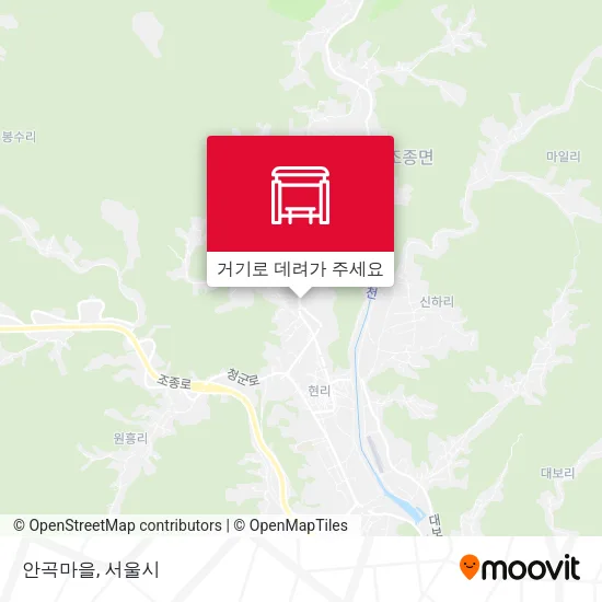 안곡마을 지도