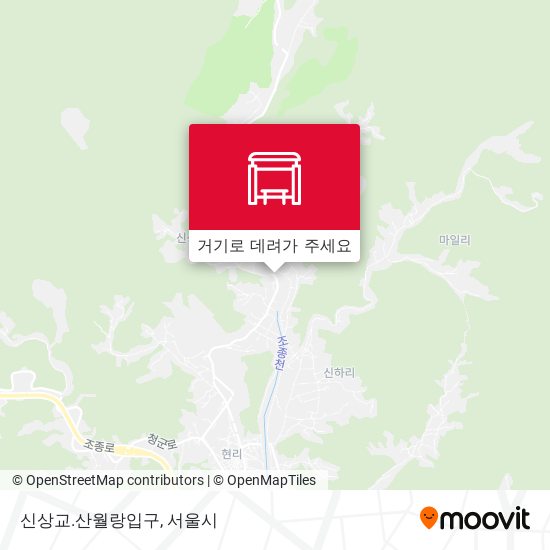 신상교.산월랑입구 지도