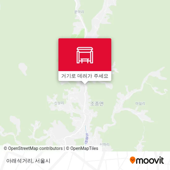아래석거리 지도