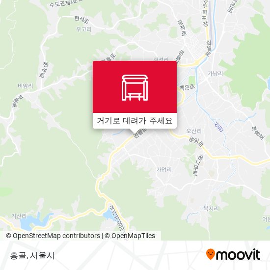 홍골 지도