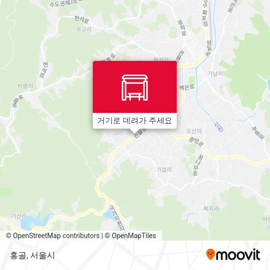 홍골 지도
