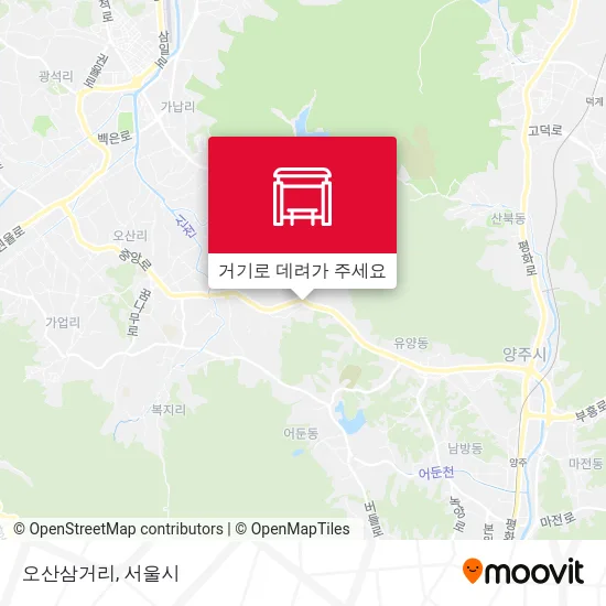 오산삼거리 지도