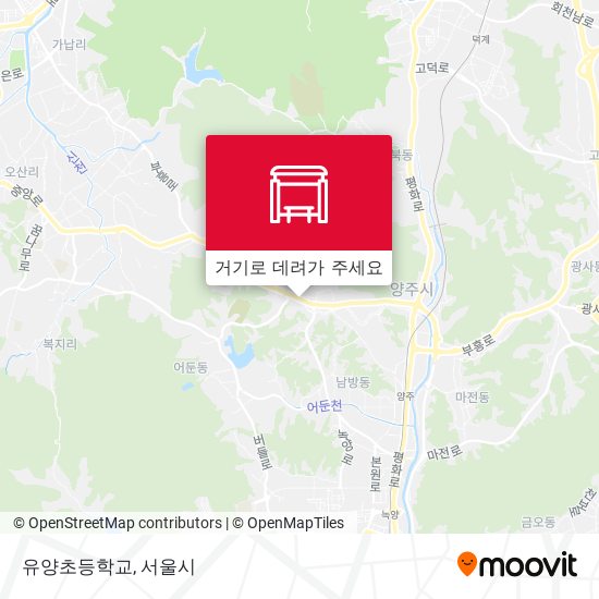 유양초등학교 지도