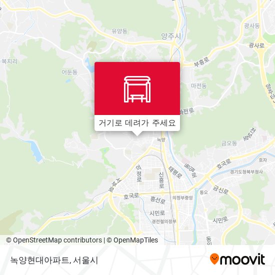 녹양현대아파트 지도