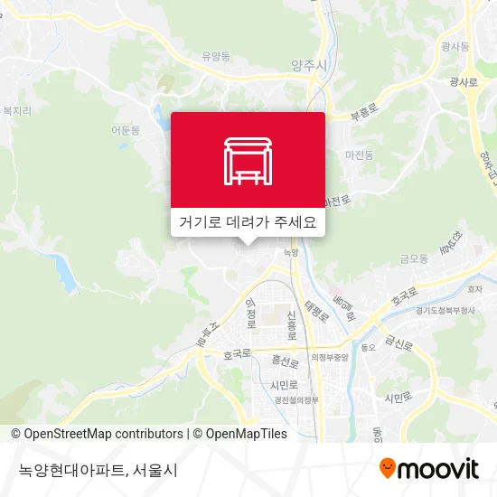 녹양현대아파트 지도